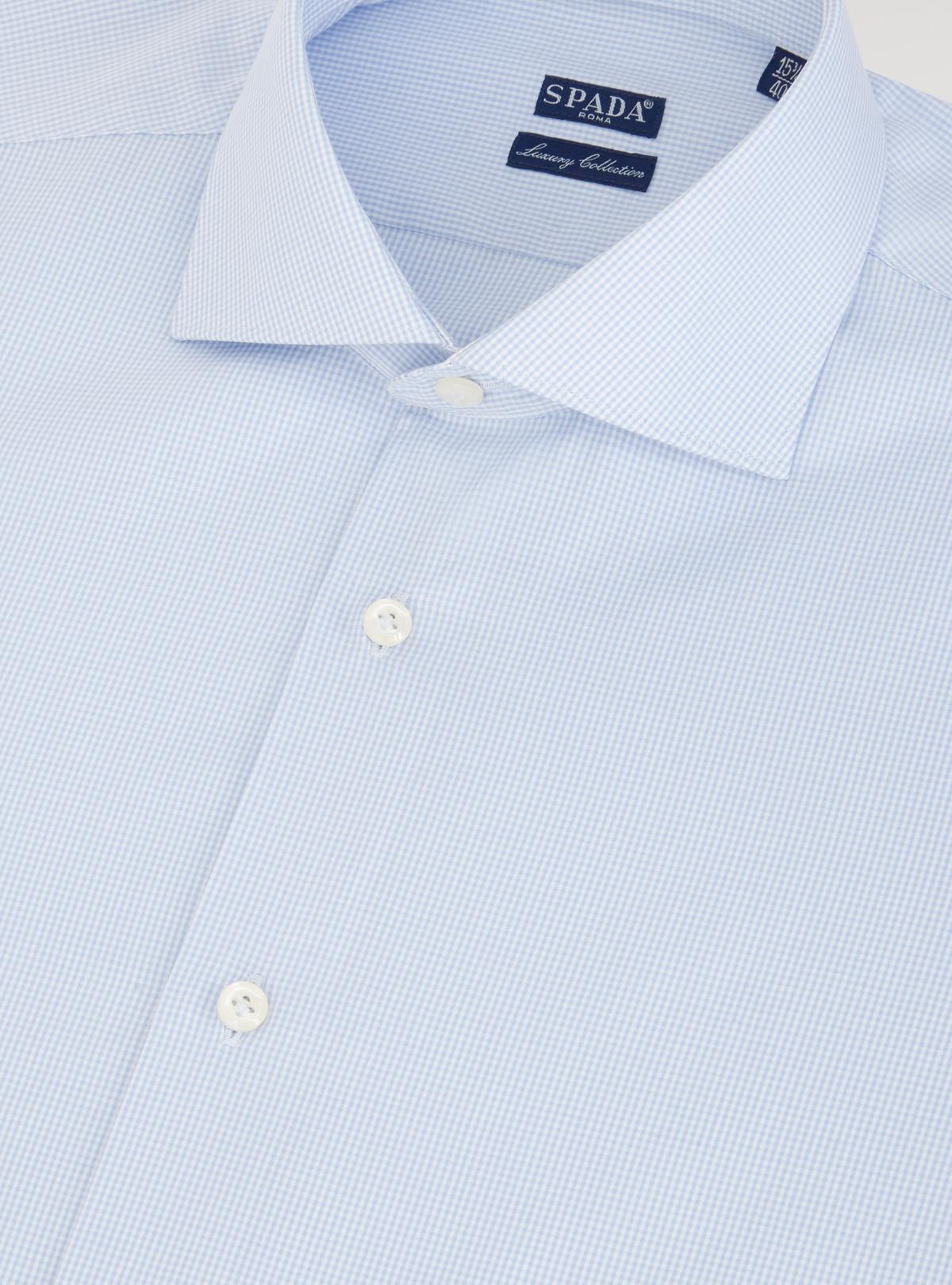 Baumwollhemd mit Mikro-Karomuster