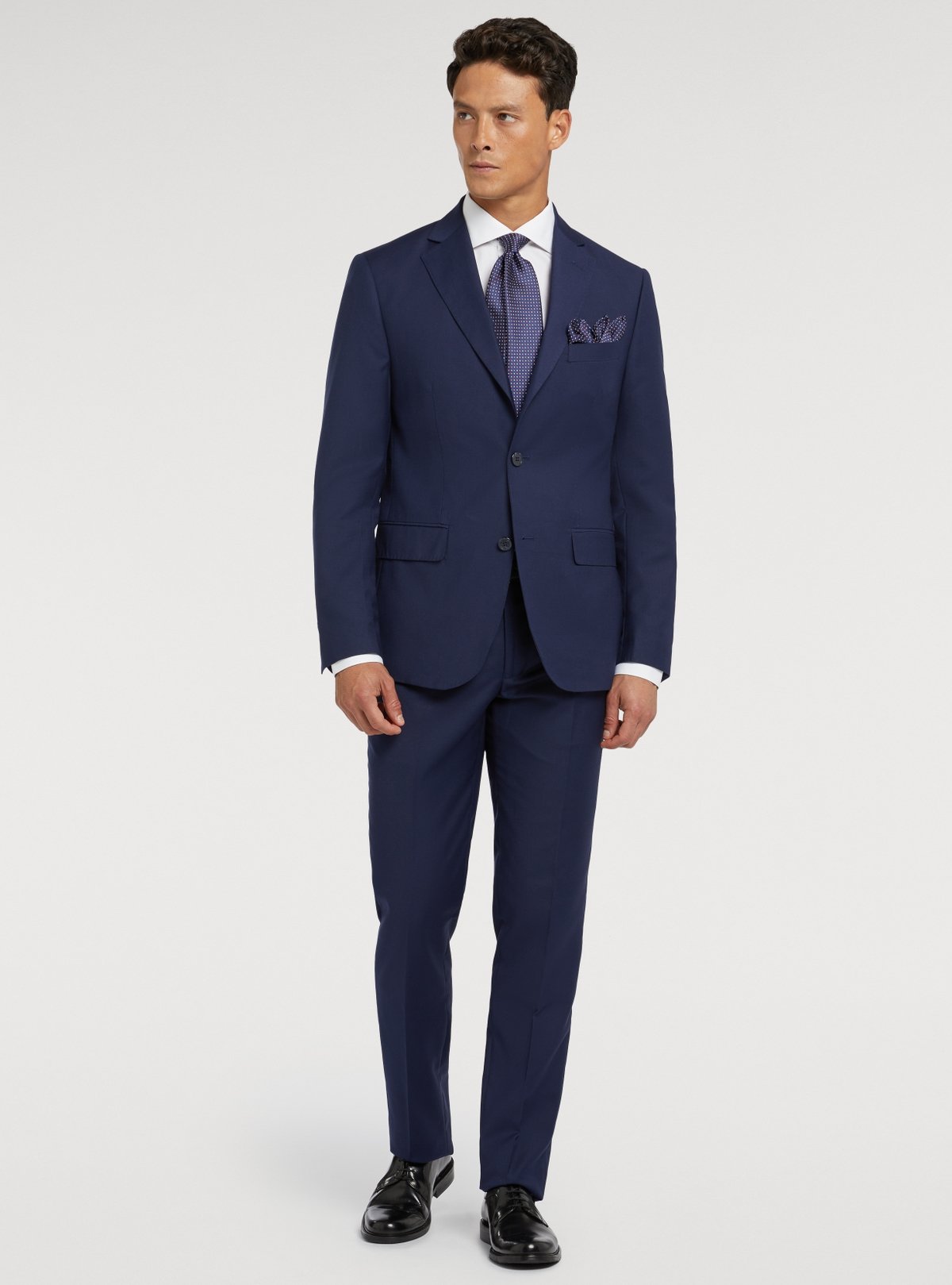 Klassischer Anzug Unifarben