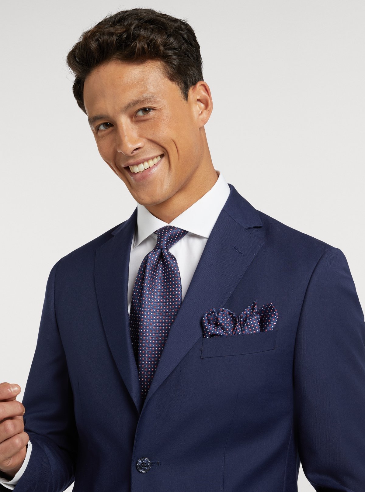 Klassischer Anzug Unifarben