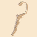 1 Stück Luxus Knorpel Schmuck Vollbesetzter Strass Langer Ear Cuff Knorpel Ohrring