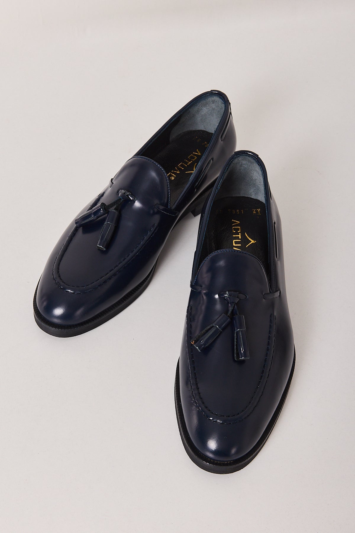 Herren Premium Leder Tassel Loafer Schuhe – Echtes Vollnarbenleder