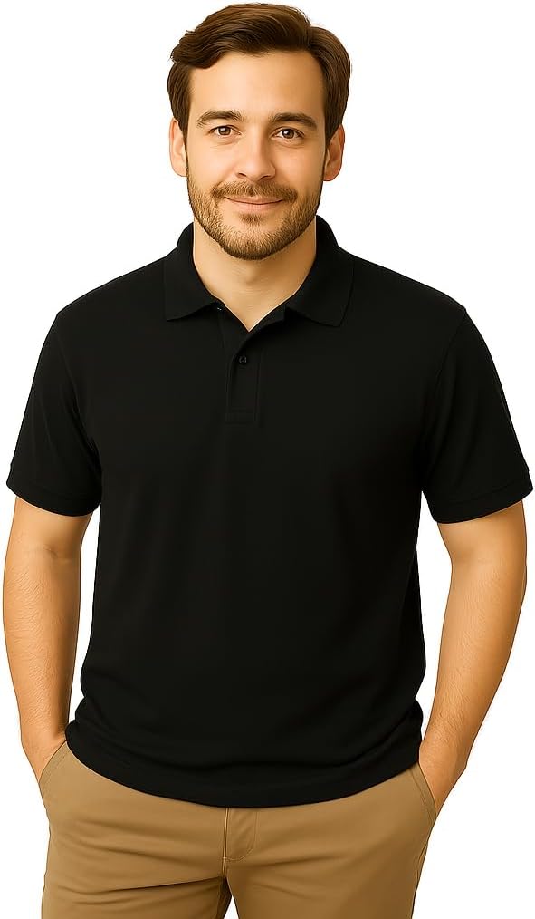 Polo T-Shirt for Men and Women Unisex – 240 GSM Honeycomb Cotton | Ideal for Daily Wear, Officewear, Workwear & Outdoor-3