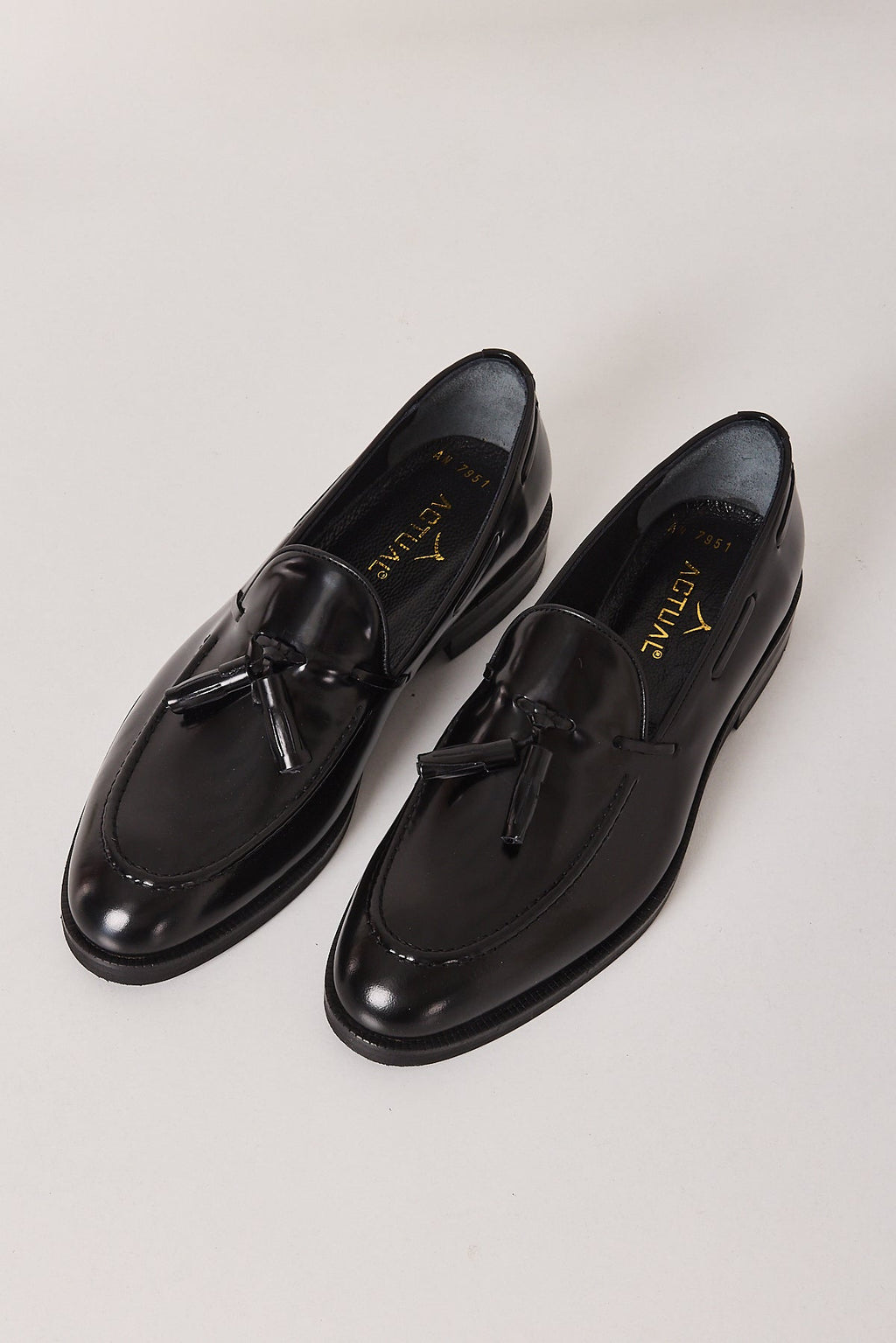 Herren Premium Leder Tassel Loafer Schuhe – Echtes Vollnarbenleder