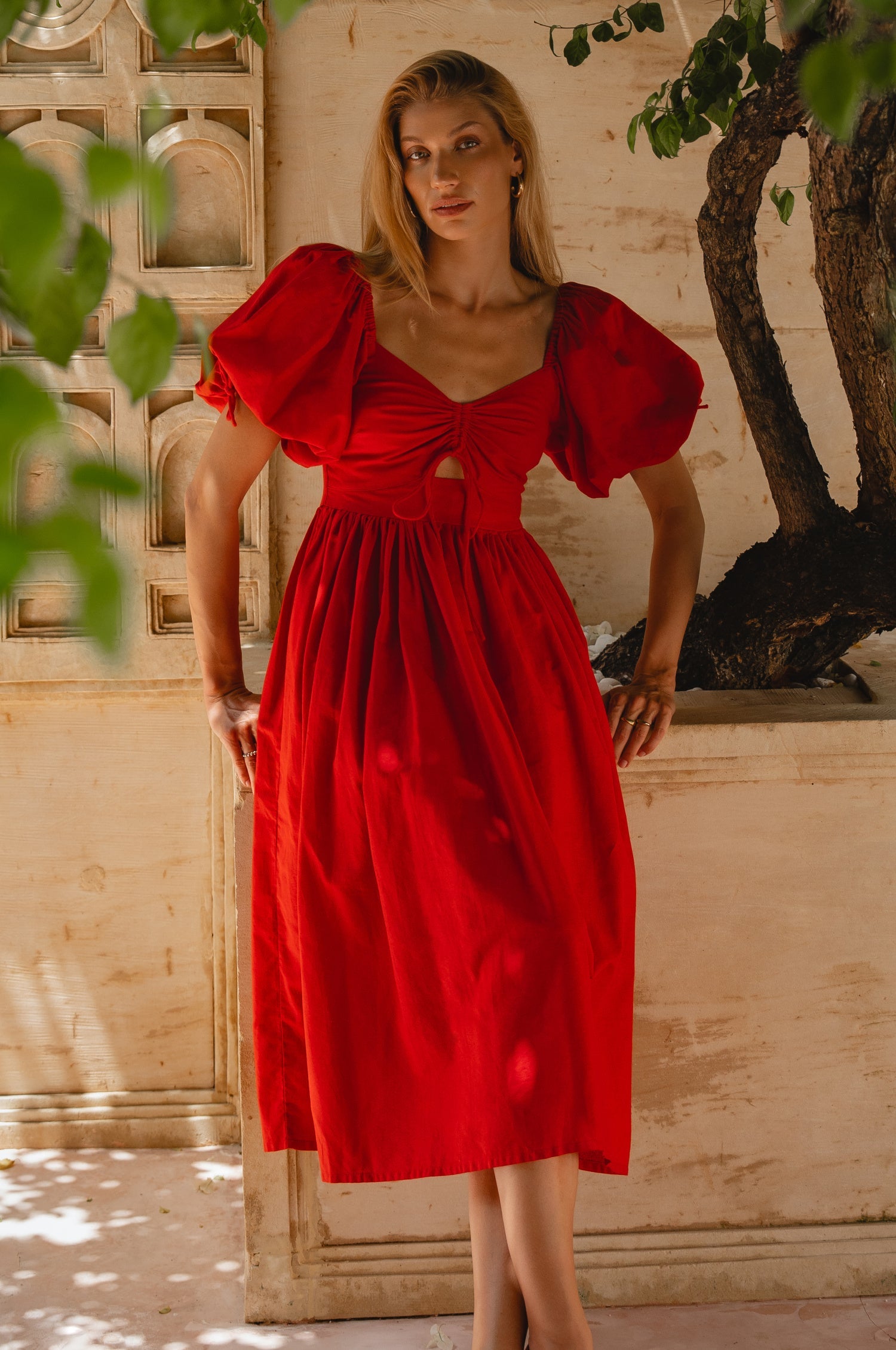 Atrani Puffärmel Kleid