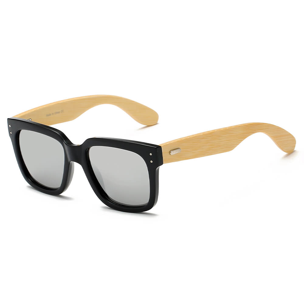 MEDFORD | Retro Unisex Herren Damen Quadratische Mode-Sonnenbrille