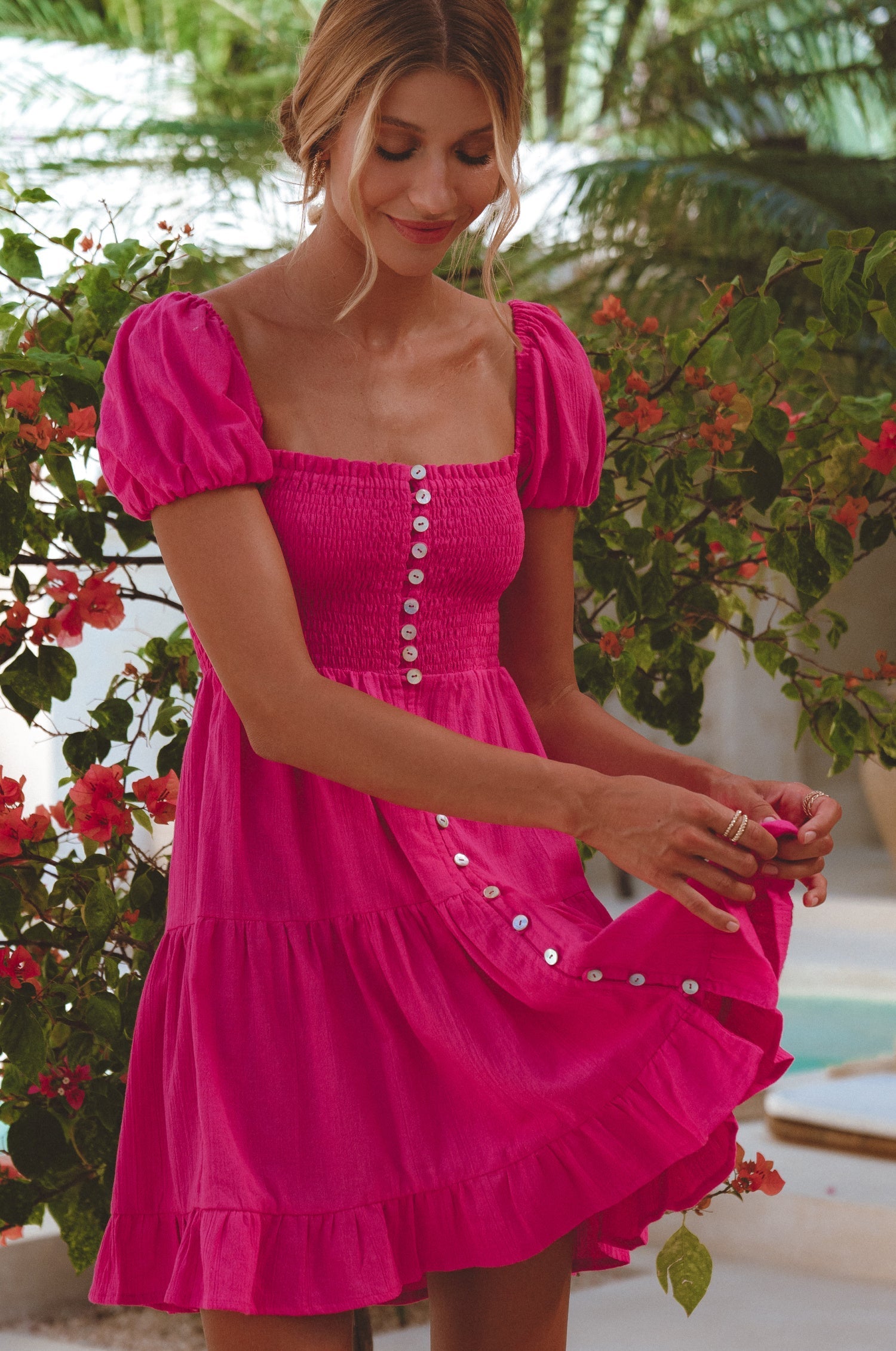 Catalina Leinen Mini Kleid