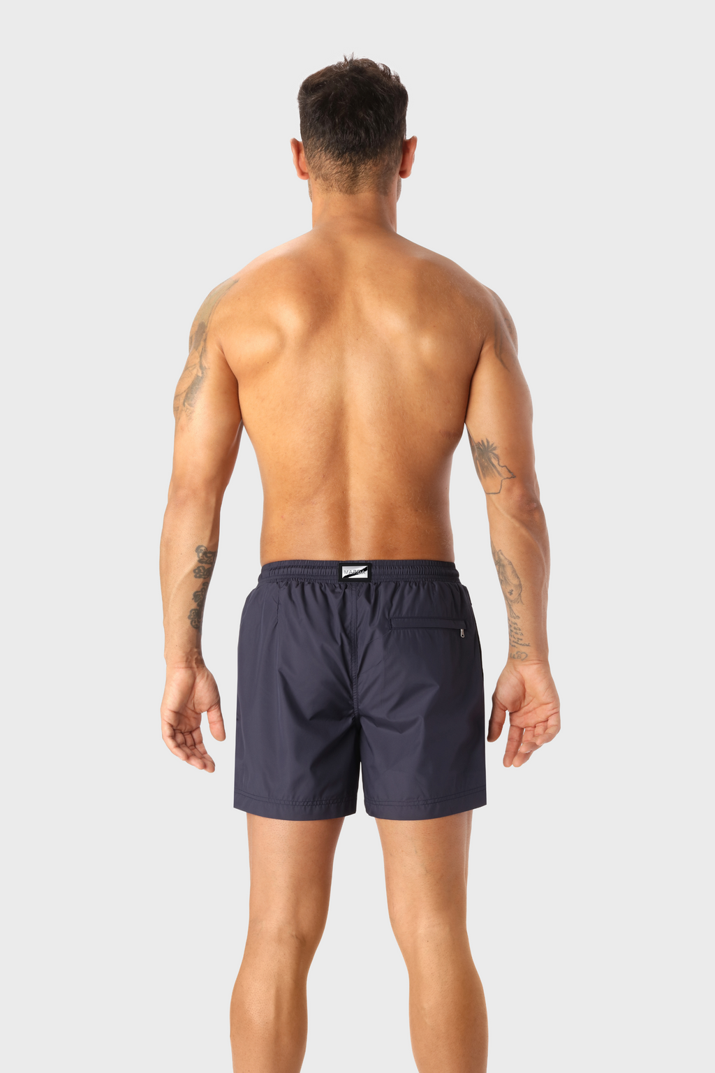 Navy Badeshorts Mittellang