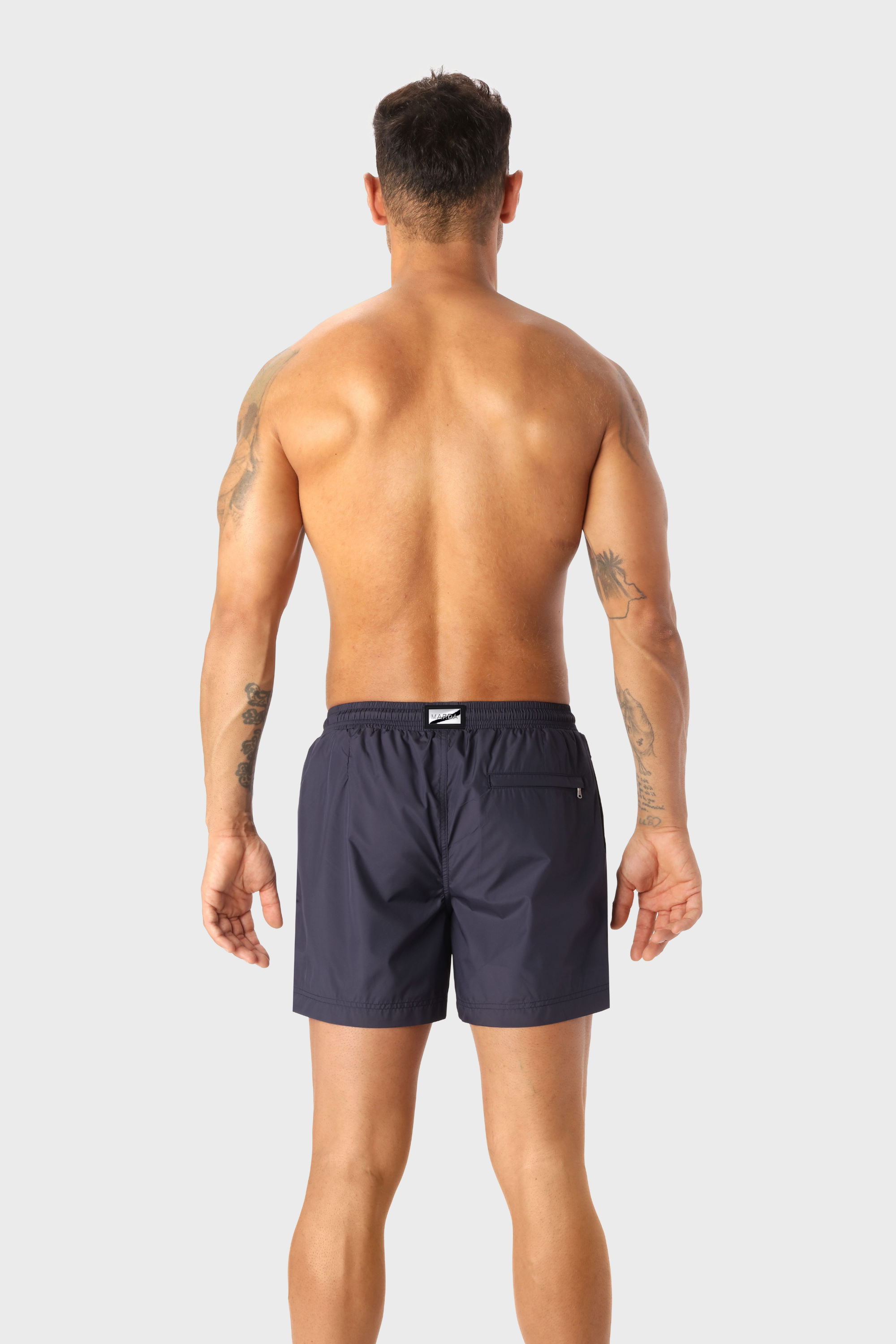 Navy Badeshorts Mittellang