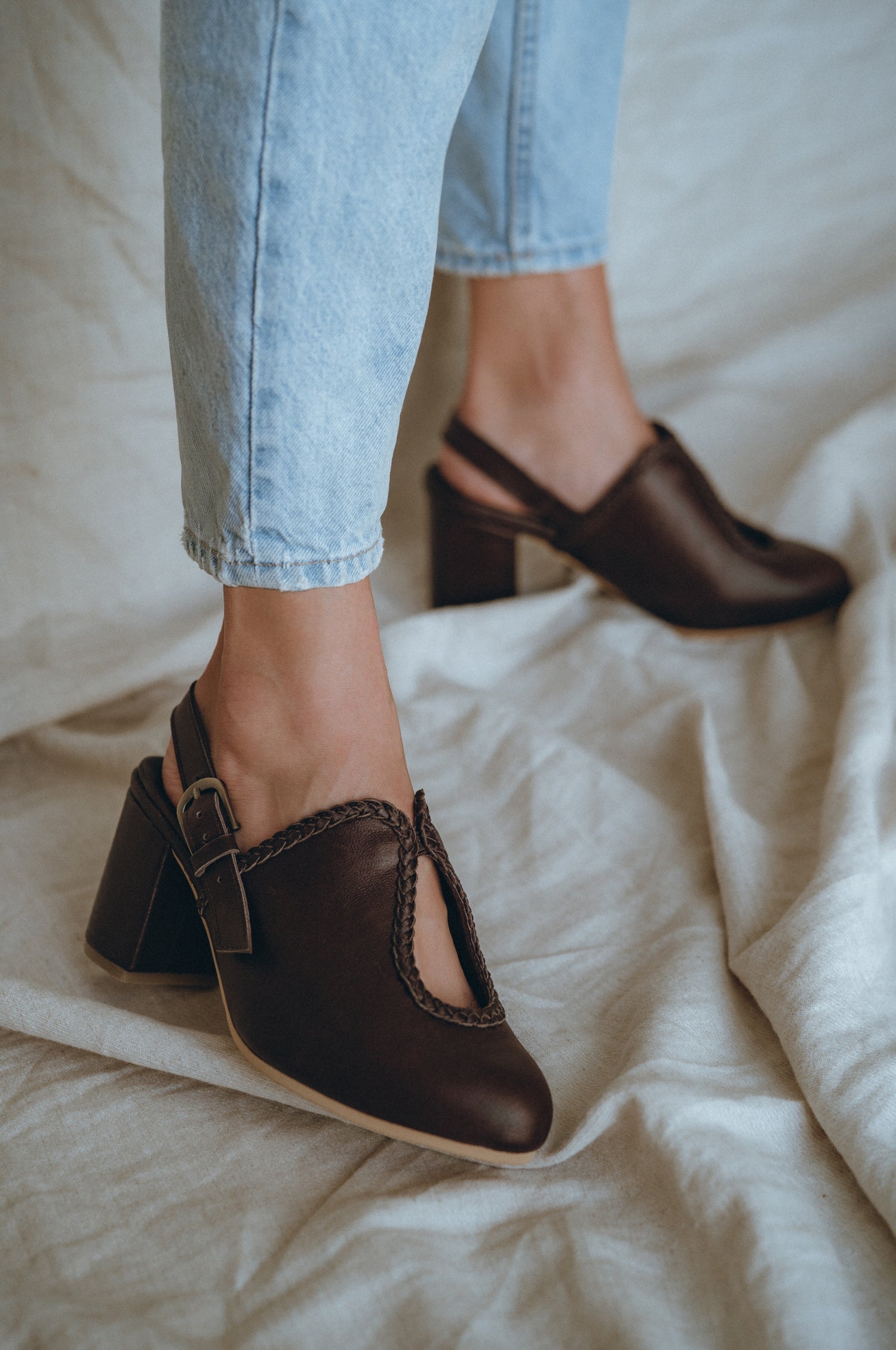 Lola Leder Mules