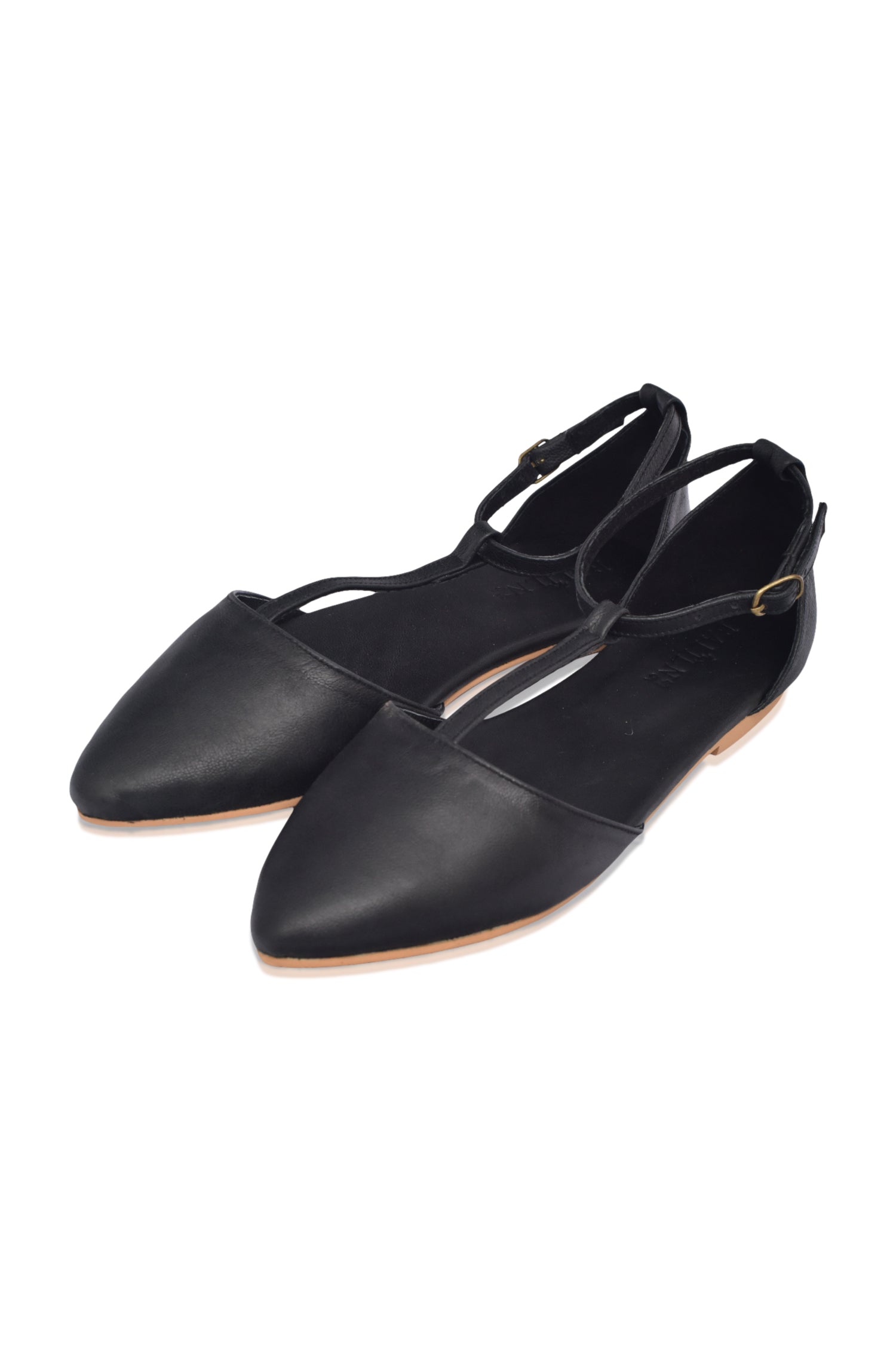 Paula Spitze Leder Ballerinas
